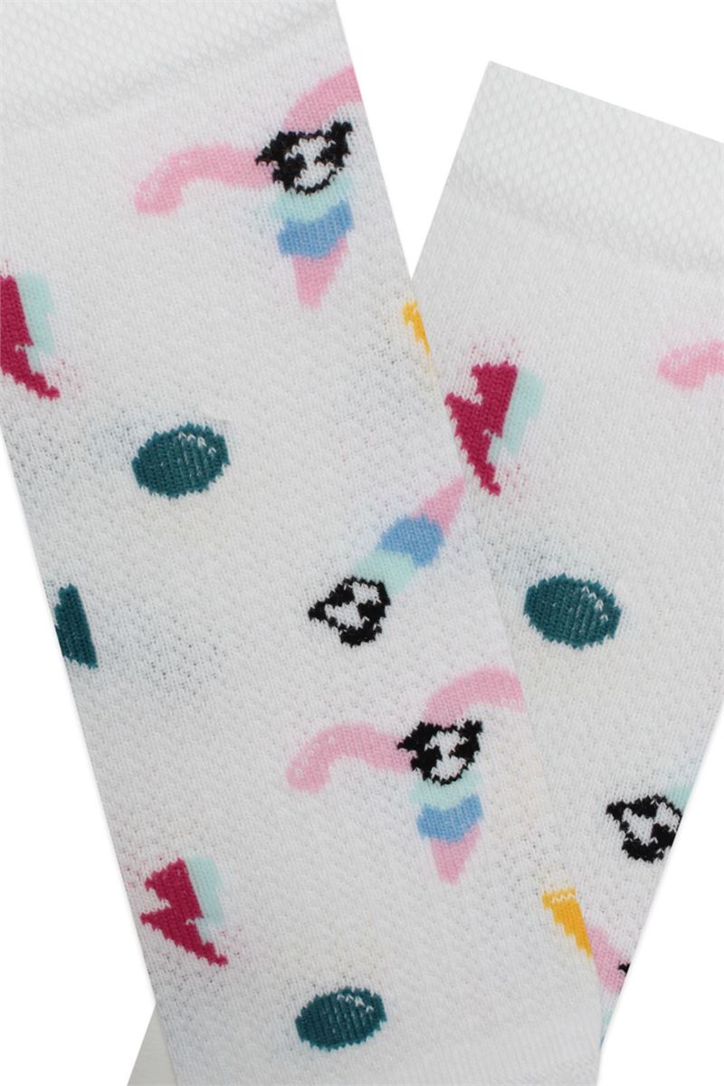 BROSS SPORTIVE PANDA PATTERNED GIRLS BOOTIES SOCKS ASORTY