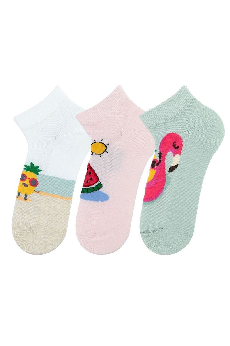 BROSS SUMMER GIRL STEP SOCKS ASORTY