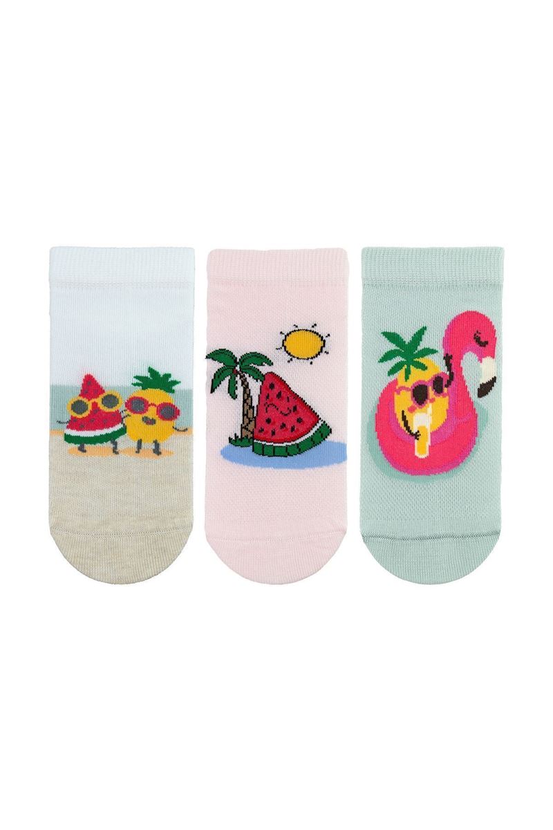BROSS SUMMER GIRL STEP SOCKS ASORTY