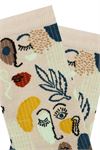 FACE PATTERNED WOMENS BOOTIES SOCKS