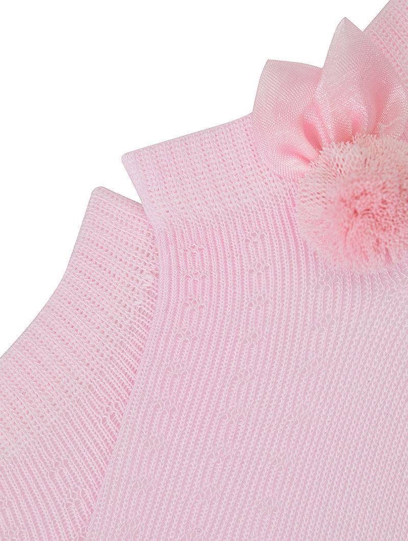 BROSS BABY GIRLS SHAFTLESS SOCKS WITH RABBIT ACCESSORY ASORTY