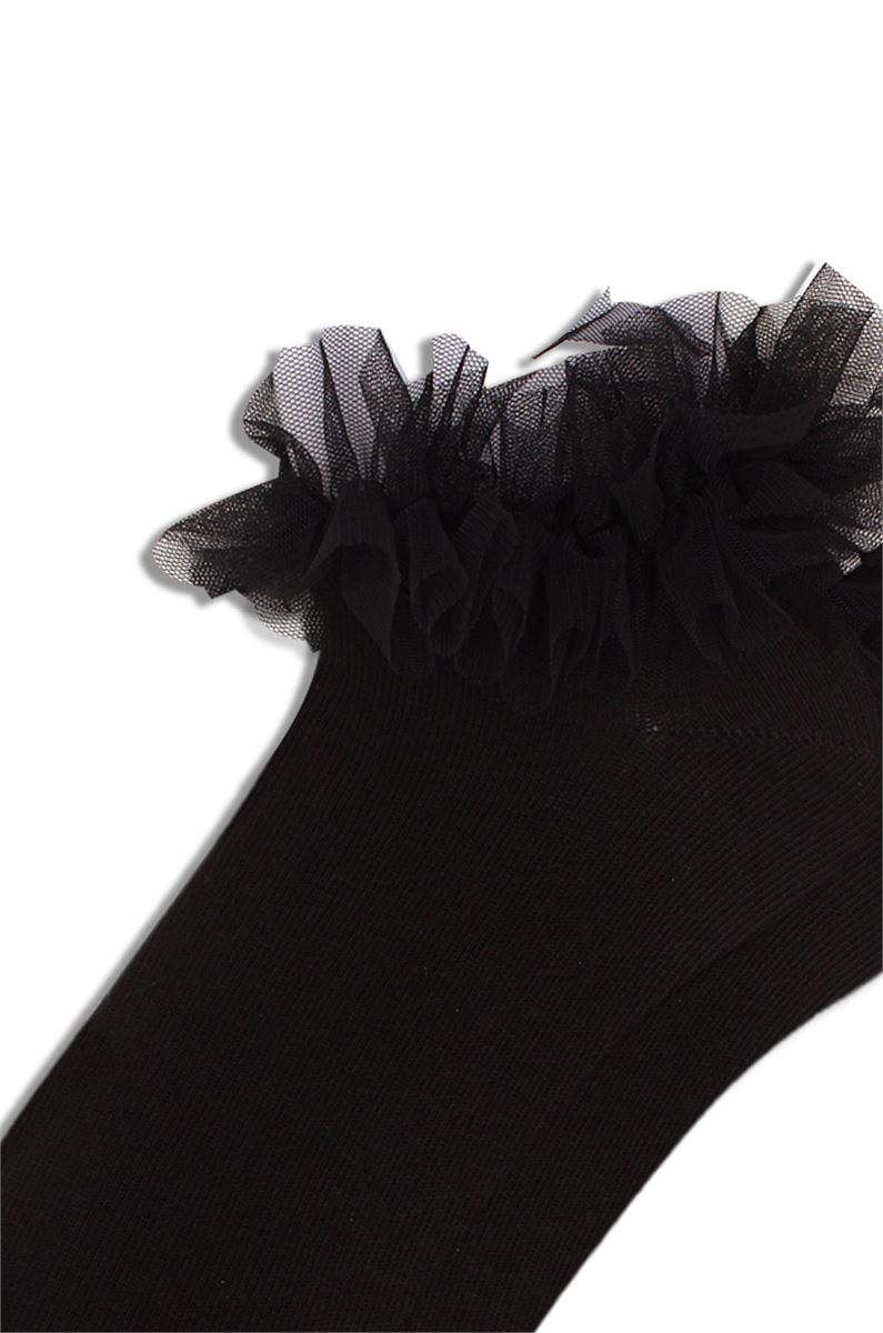 BROSS TULLE ACCESSORY WOMEN S BOOTIES BLACK