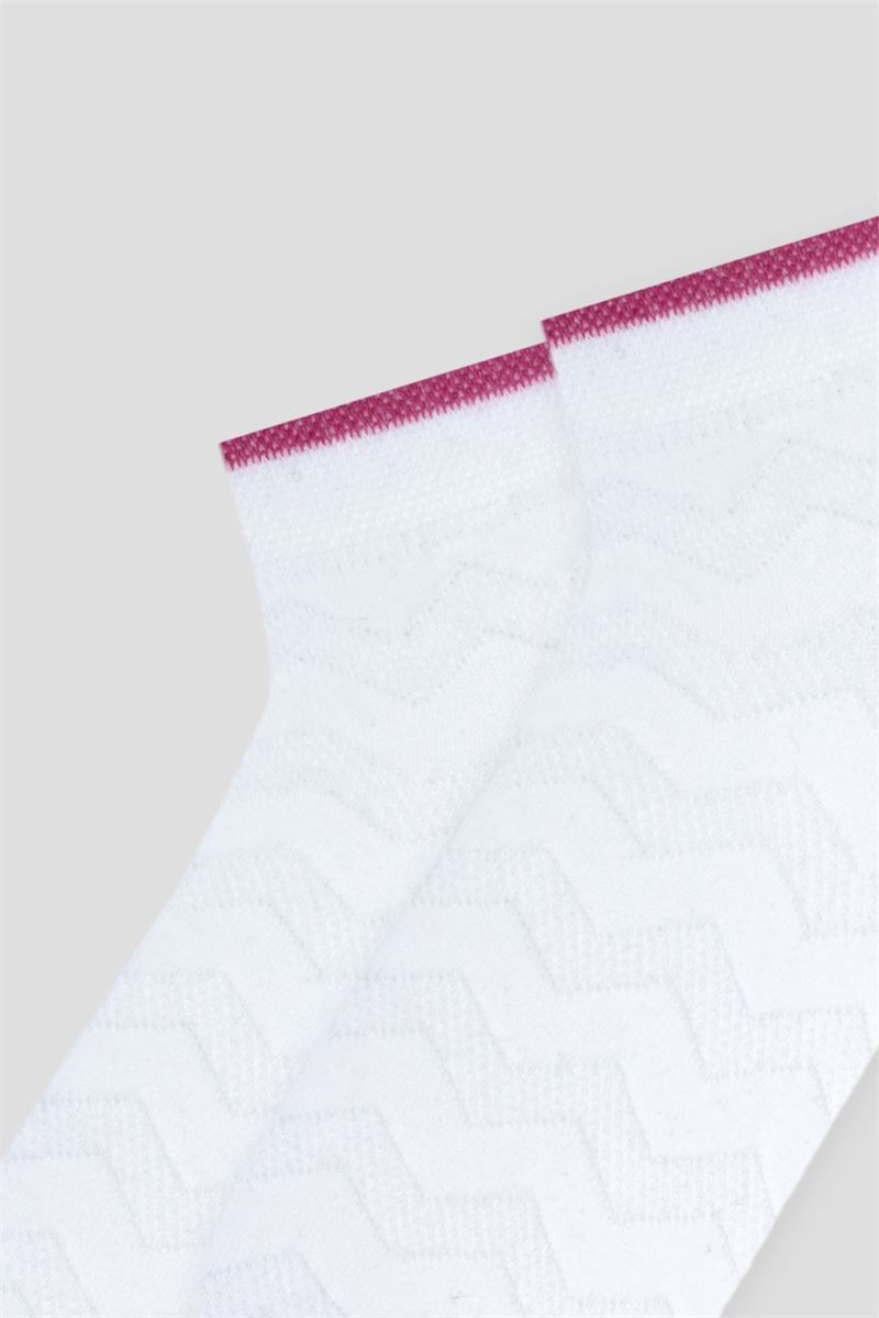 BROSS ZIGZAG CIRCLE PATTERNED GIRLS BOOTIES SOCKS ASORTY
