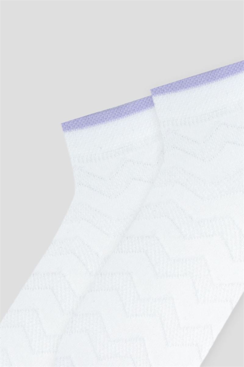 BROSS ZIGZAG CIRCLE PATTERNED GIRLS BOOTIES SOCKS ASORTY