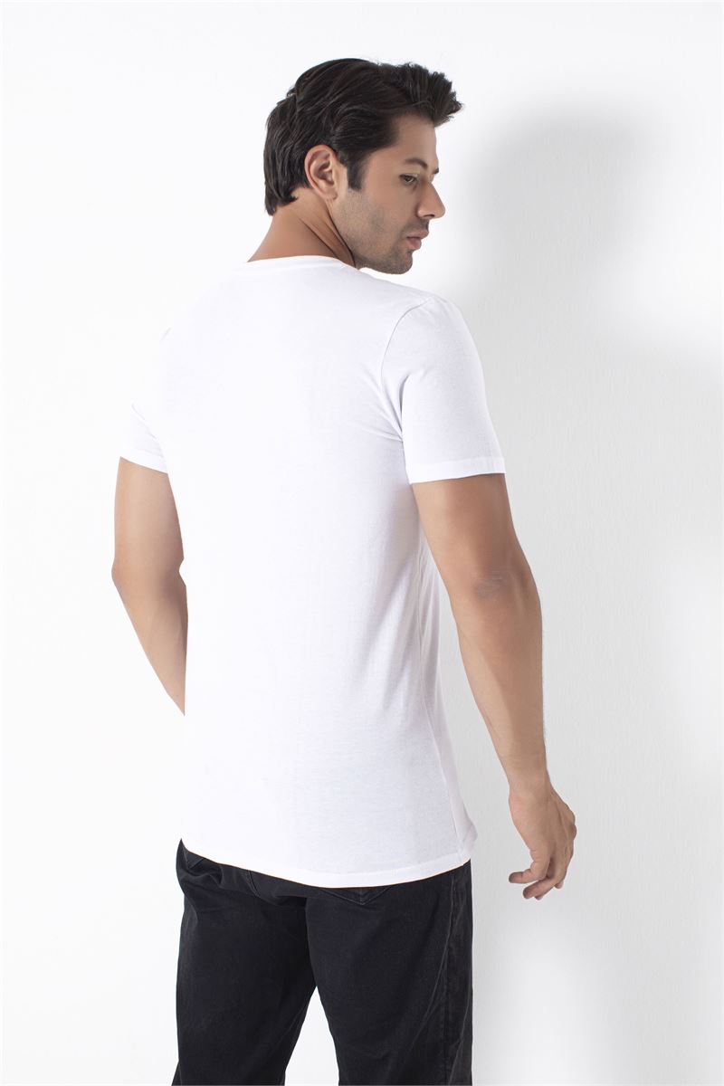 BROSS %100 PAMUK ERKEK TSHIRT BEYAZ