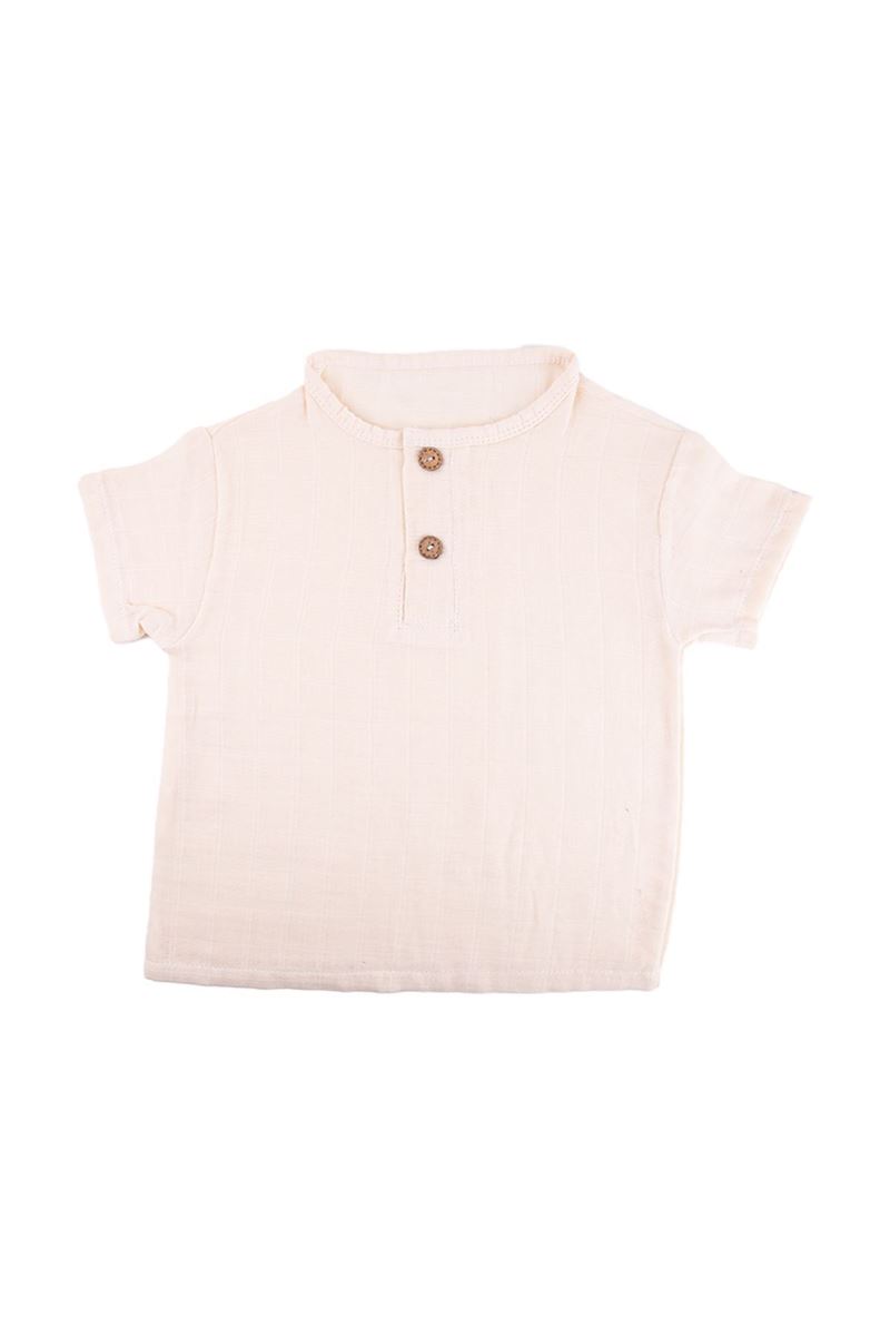 BONDILOLLY BABY MUSLINE 100% COTTON T-SHIRT 2-LAYERS 
