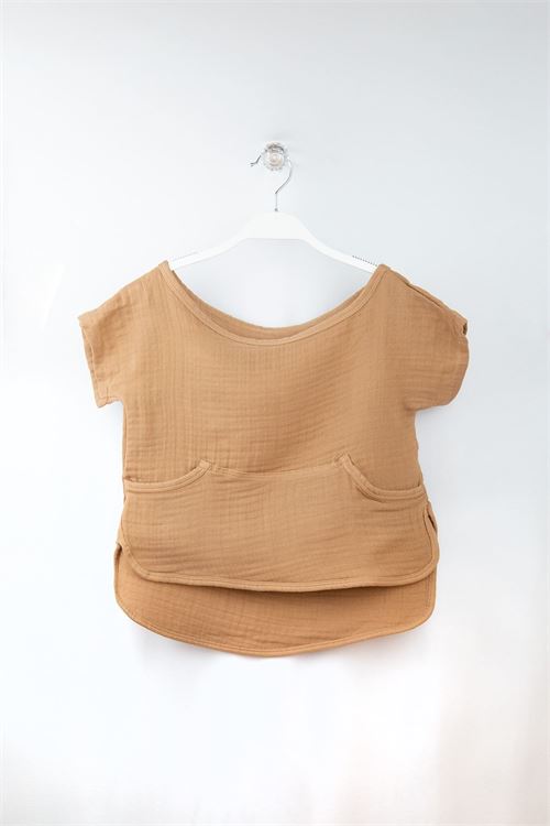 Baby 100% Cotton Muslin U Neck T-shirt 3