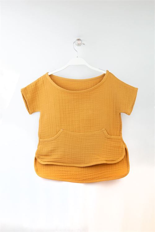 Baby 100% Cotton Muslin U Neck T-shirt 3